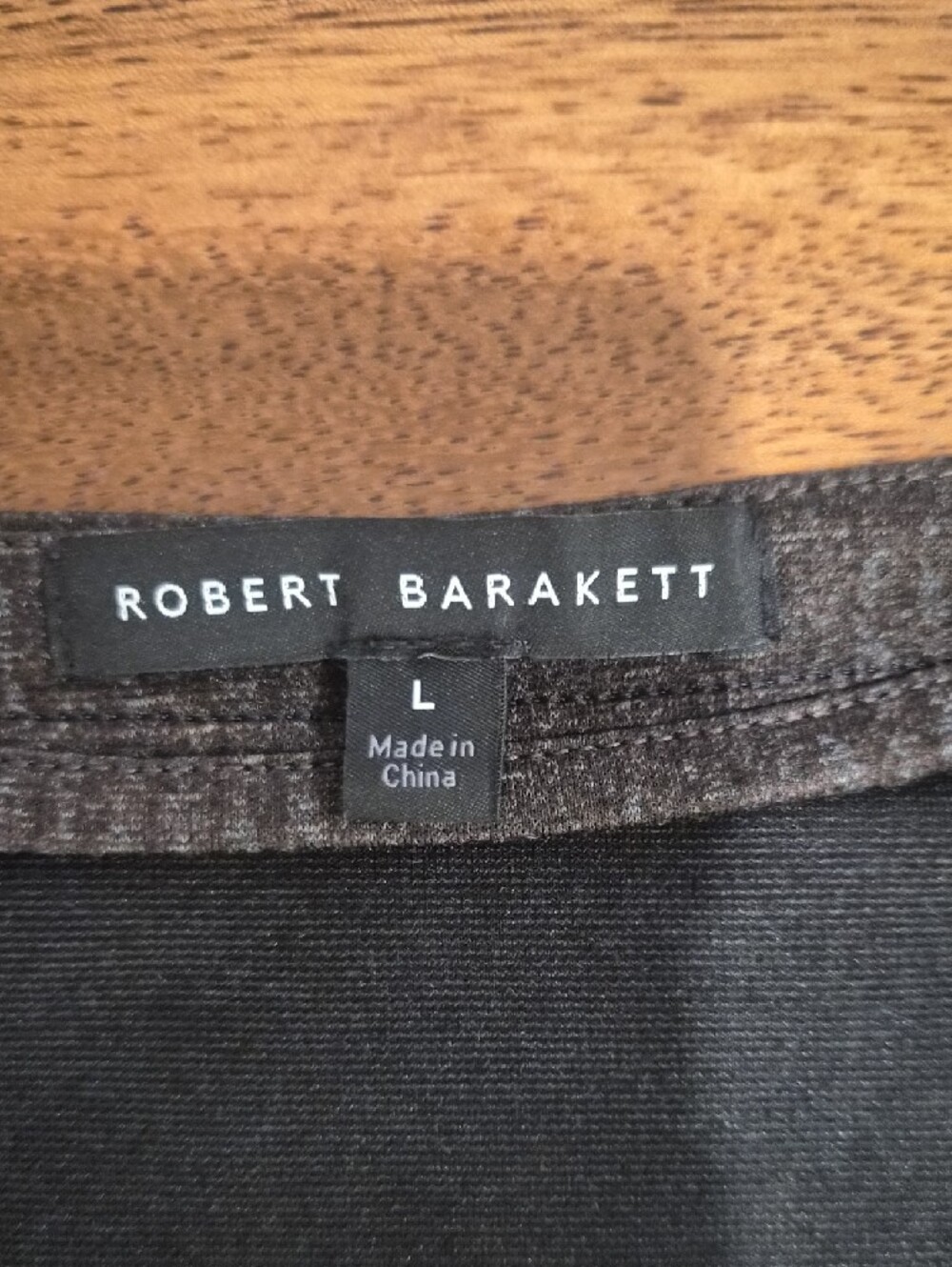Men's Robert Barakett Brown Plaid Slim Stretch Fit Sz LG - Picture 2 of 16